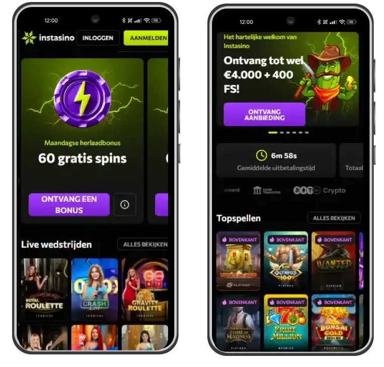 instasino casino mobiele app